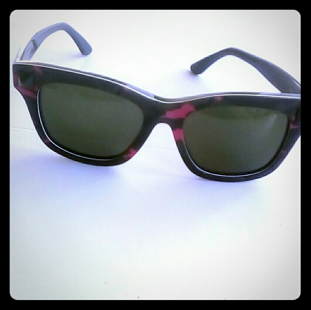 Valentino, pink camouflage sunglasses.